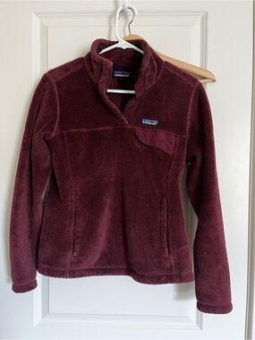 Patagonia Women's Maroon Sherpa Pullover